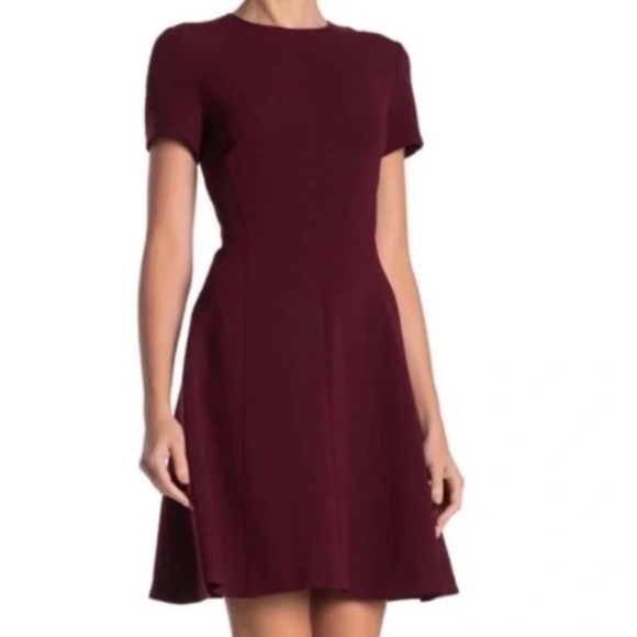 Theory Modern Seamed Shift Dress Mulberry Size 4 NWOT - Picture 1 of 6